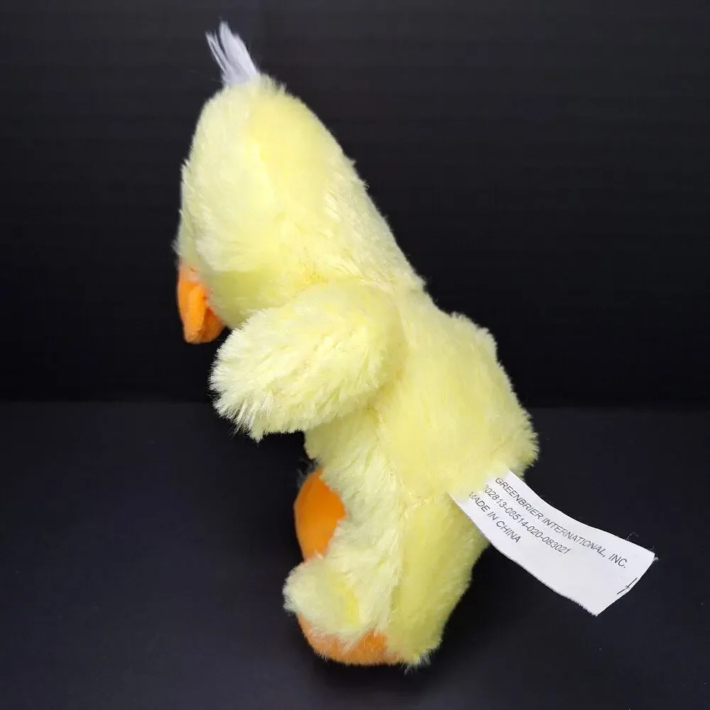 Greenbrier International Fuzzy Friends Plush Stuffed Animal Easter Chick